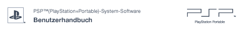 PSP™ (PlayStation&reg;Portable) - Benutzerhandbuch