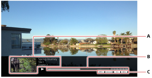 按下三角按鈕後的畫面。由上起依序為A到C。