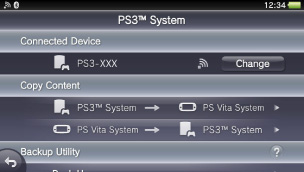 與PS3連接時的畫面。