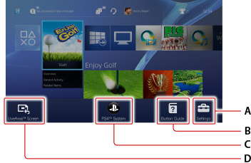 工具列。由上起依序為A到D。