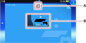 PS4連動的LiveArea。由上起依序為A到B。