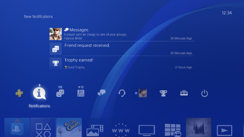 playstation 4 settings screen