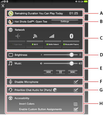 ps vita settings