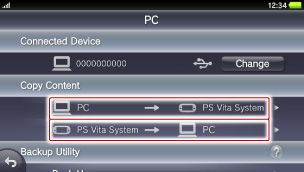 Connecting ps vita clearance to pc