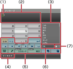 画面画像：ミニサイズキーボードを使う