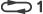 Gjenta 1 innholdselement-ikon